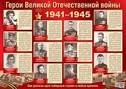 ПЛ-13111 Плакат А2. Герои Великой Отечественной войны