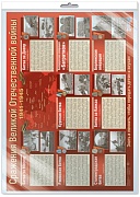 *ПЛ-13171 Плакат А2 В ПАКЕТЕ. Сражения Великой Отечественной войны (в индивидуальной упаковке, с европодвесом и клеевым клапаном)