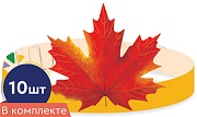*КМА-11468 Набор масок-ободков. Красный кленовый лист (10 шт.)