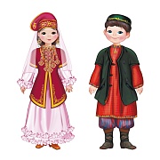 *КБ-18042 Комплект для оформления интерьера со скотчем. Народы России. Татары (2 плаката А3)