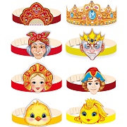 *КМА-17960 Комплект масок-ободков. Персонажи сказок (8 шт.)