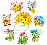 *КБ-17435 Комплект для оформления интерьера со скотчем. Лету радуются все! (фигурный плакат А3, 7 фигурных плакатов А4)
