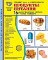 Дем. картинки СУПЕР Продукты питания. 16 демонстрационных картинок с текстом В ПАПКЕ (173х220 мм)