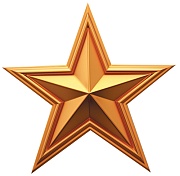 М-17989 Вырубная фигурка. Звезда патриотическая (двухсторонняя, ВД-лак, для аппликаций)