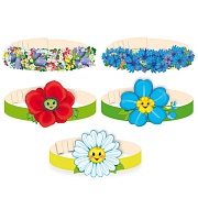 *КМА-17901 Комплект масок-ободков. Цветы (5 шт.)