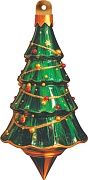 М-17499 Вырубная фигурка. Елочная игрушка (двухсторонняя, ВД-лак)