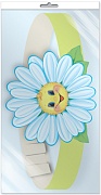 *МА-10697 Маска-ободок. Цветок Ромашка (в индивидуальной упаковке с европодвесом и клеевым клапаном) - группа Цветы