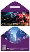 ОЖИДАЕТСЯ КДС2-17450 Конверт для денег на склейке. С Днем рождения! (мужской, золотая фольга)