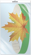 *МА-11469 Маска-ободок Желтый кленовый лист (в индивидуальной упаковке с европодвесом и клеевым клапаном) - тема Деревья