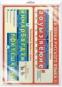 *Ш-15795 Мини-плакат А4 В ПАКЕТЕ. Буквы и звуки русского языка (в индивидуальной упаковке, с европодвесом и клеевым клапаном)