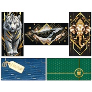 *КД-17580 Комплект конвертов для денег. На любой повод (5 шт., золотая фольга)