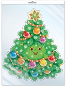 *Ф-12935 ПЛАКАТ ВЫРУБНОЙ А3 В ПАКЕТЕ. Елочка веселая - групппа Деревья (блестки, в индивидуальной упаковке, с европодвесом и клеевым клапаном) *Ф-12935 ПЛАКАТ ВЫРУБНОЙ А3 В ПАКЕТЕ. Елочка веселая - групппа Деревья (блестки, в индивидуальной упаковке, с европодвесом и клеевым клапаном)