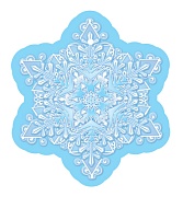 М-16586 Вырубная фигурка. Снежинка. Двухсторонняя - группа Снежинки