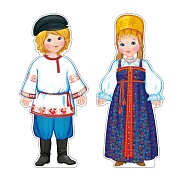 *КБ-18034 Комплект для оформления интерьера со скотчем. Народы России. Русские (2 плаката А3, УФ-лак)