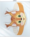 *МА-7975 Маска-ободок В ПАКЕТЕ. Белочка (в индивидуальной упаковке, с европодвесом и клеевым клапаном) 