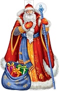 Ф-17477 Плакат вырубной А3. Дед Мороз (двухсторонний, ВД-лак) Ф-17477 Плакат вырубной А3. Дед Мороз (двухсторонний, ВД-лак)
