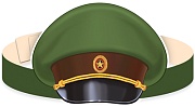 МА-12643 Маска-ободок. Фуражка офицерская (с УФ-лаком) 