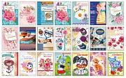 *КО-14687 Комплект поздравительных открыток Поздравляем родственников: 40 шт. в упаковке 20 дизайнов