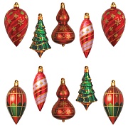 *КМ-17703 Комплект украшений со скотчем. Новогодние игрушки (10 шт.: 5 видов по 2 шт.) *КМ-17703 Комплект украшений со скотчем. Новогодние игрушки (10 шт.: 5 видов по 2 шт.)