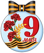 М-13223 Медаль одинарная. 9 мая (блестки в лаке)