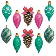 *КМ-17704 Комплект украшений со скотчем. Новогодние игрушки (10 шт.: 5 видов по 2 шт.) *КМ-17704 Комплект украшений со скотчем. Новогодние игрушки (10 шт.: 5 видов по 2 шт.)