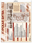 *ПЛ-15037 Демонстрационный плакат А2 В ПАКЕТЕ. Курская битва (в индивидуальной упаковке, с европодвесом и клеевым клапаном)