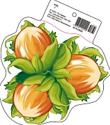 М-10662 Вырубная фигурка. Лесные орехи (с УФ-лаком, 190х160 мм, 4+0)