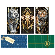 *КД-17580 Комплект конвертов для денег. На любой повод (5 шт., золотая фольга)