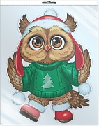 *ФМ1-16665 ПЛАКАТ ВЫРУБНОЙ А4 В ПАКЕТЕ. Зимняя сова в шапочке (двухсторонний, ВД-лак, в индивидуальной упаковке, с европодвесом и клеевым клапаном) *ФМ1-16665 ПЛАКАТ ВЫРУБНОЙ А4 В ПАКЕТЕ. Зимняя сова в шапочке (двухсторонний, ВД-лак, в индивидуальной упаковке, с европодвесом и клеевым клапаном)