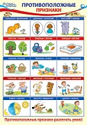 ПЛ-14716 Плакат А3. Противоположные признаки 