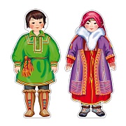*КБ-18040 Комплект для оформления интерьера со скотчем. Народы России. Ханты и манси (2 плаката А3)