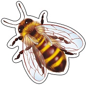 М-14081 Вырубная фигурка. Пчела (УФ-лак)