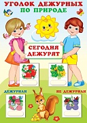 Уголок дежурных по природе А3 с пластиковыми карманами и карточками 30 шт. (девочка с мальчиком) Уголок дежурных по природе А3 с пластиковыми карманами и карточками 30 шт. (девочка с мальчиком)