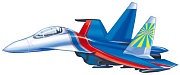 М-15502 Вырубная фигурка. Самолет (двухсторонняя)