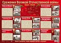 ПЛ-13171 Демонстрационный плакат А2. Сражения Великой Отечественной войны