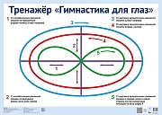 ПЛ-17862 Плакат А2. Тренажер Гимнастика для глаз