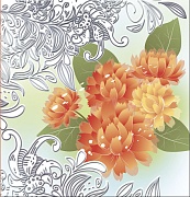 М-10808 Мини-открытка. (Без текста, серебряная фольга)