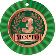 МД-14930 Медаль. 3 Место (уф-лак)