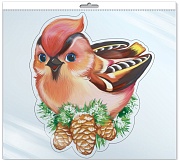 *ФМ-12911 ПЛАКАТ ВЫРУБНОЙ А4 В ПАКЕТЕ. Свиристель зимний (блестки, в индивидуальной упаковке, с европодвесом и клеевым клапаном) *ФМ-12911 ПЛАКАТ ВЫРУБНОЙ А4 В ПАКЕТЕ. Свиристель зимний (блестки, в индивидуальной упаковке, с европодвесом и клеевым клапаном)