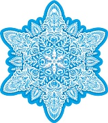 М-15250 Вырубная фигурка. Снежинка. Двухсторонняя - группа Снежинки