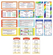 *КШМ-14622 Комплект карточек-шпаргалок по математике (15 видов в комплекте)