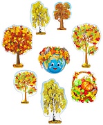 *КБ-14212 Комплект для оформления интерьера. Чудесная страна осень (3 плаката А2 и 5 плакатов А3)