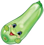 ФМ1-17516 Плакат вырубной А4. Кабачок (двухсторонний, ВД-лак)