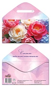 КДС-17799 Конверт для денег на склейке. Без надписи (цветы, женский)