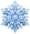 М-18192 Вырубная фигурка. Снежинка 7 (двухсторонняя, ВД-лак)