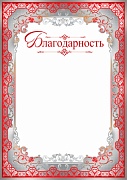 Ш-10372 Благодарность (серебряная фольга, для принтера, картон 200 г