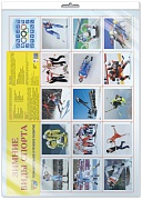 *Демонстрационный плакат СУПЕР А2 Зимние виды спорта (в индивидуальной упаковке с европодвесом и клеевым клапаном)