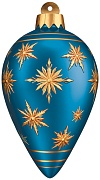 М-17455 Вырубная фигурка. Новогодняя игрушка (двухсторонняя, ВД-лак)