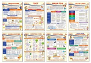 *КБ-13486 Комплект плакатов А3. Образовательные плакаты по русскому языку для 2 класса