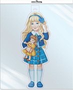 *Ф-16022 ПЛАКАТ ВЫРУБНОЙ А3 В ПАКЕТЕ. Девочка с куклой (двухсторонний, в индивидуальной упаковке